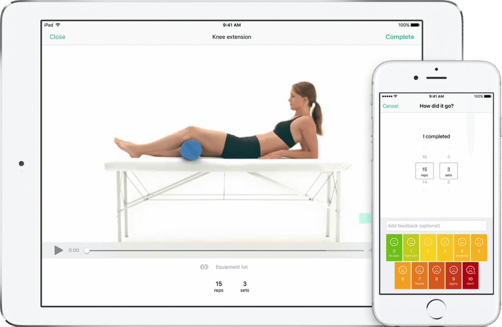 Rehabilitation videos and tracking